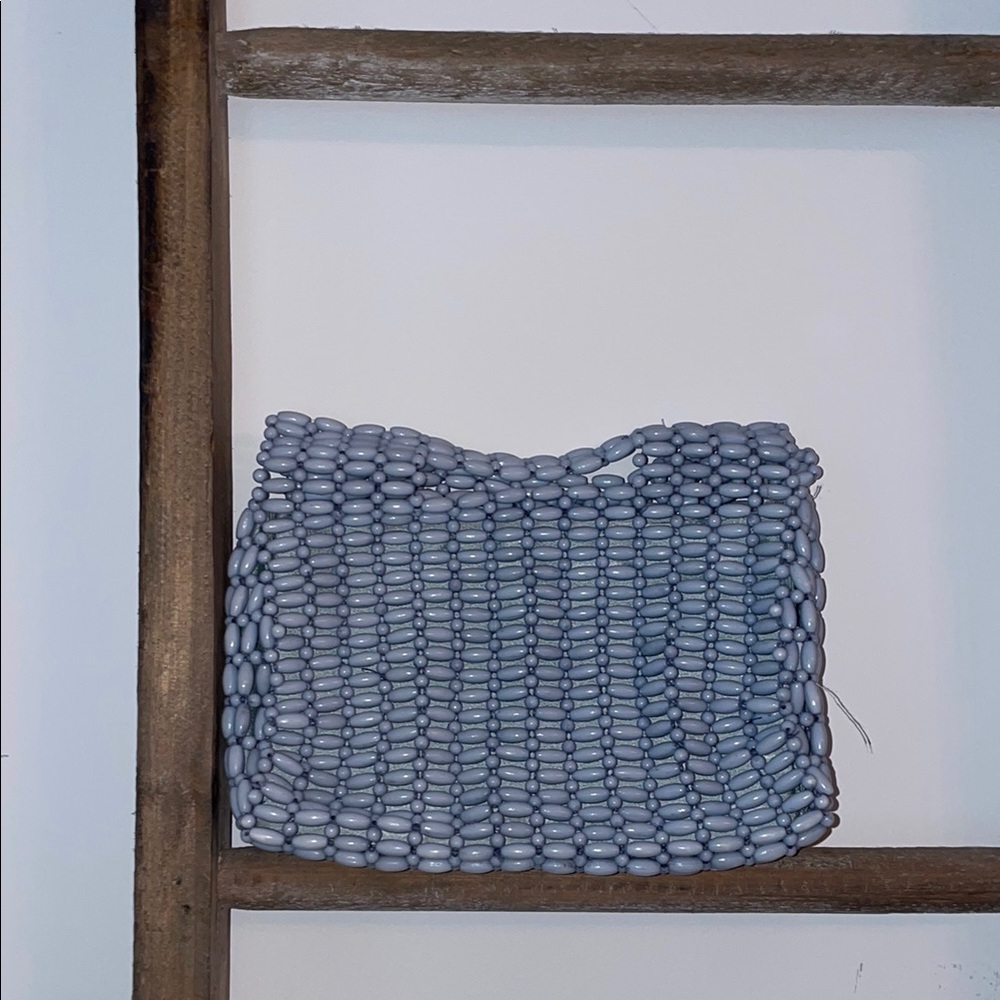 Urban Outfitters Baby Blue Beaded Bag